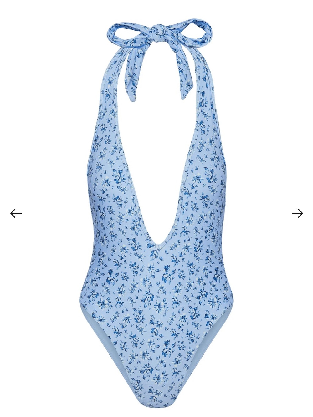 Monday Swimwear Blue Floral One Piece